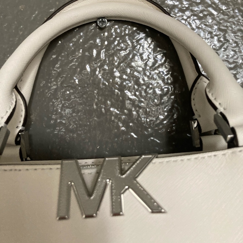 Michael Kors Florence MD Satchel HandBag White - Picture 8 of 16